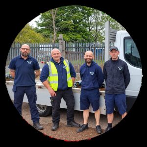 AberGas Dundee team in front of a delivery truck